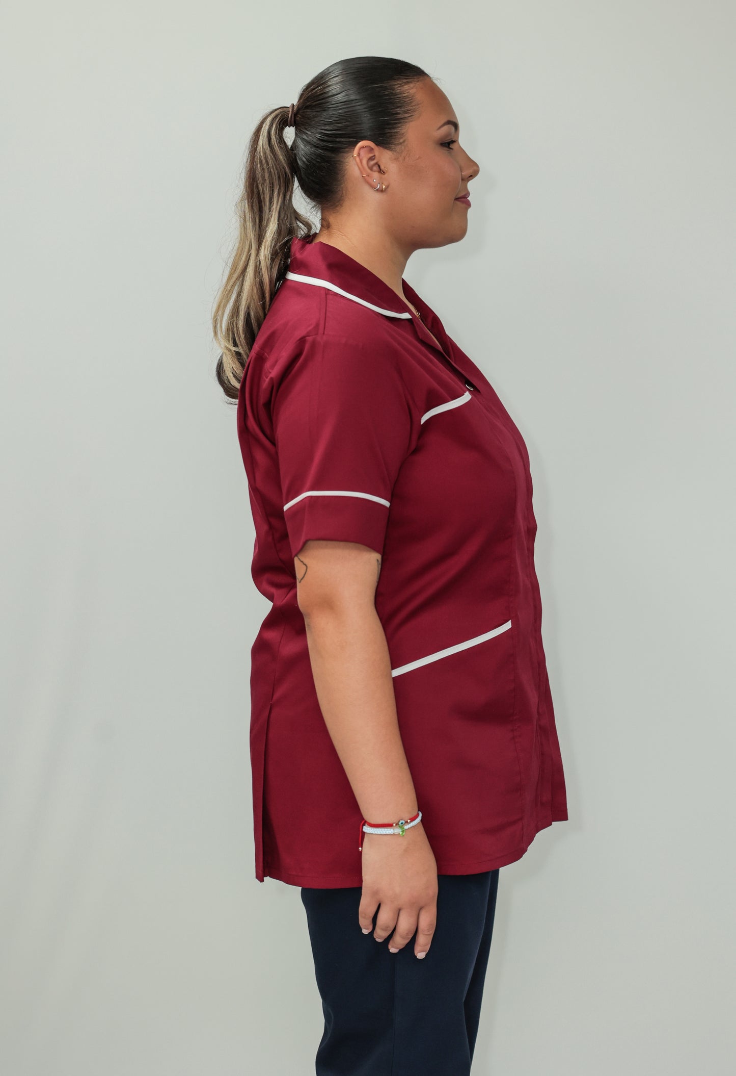 Female Tunic White Piping