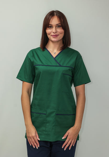 Female Tunic Navy Piping No Zip