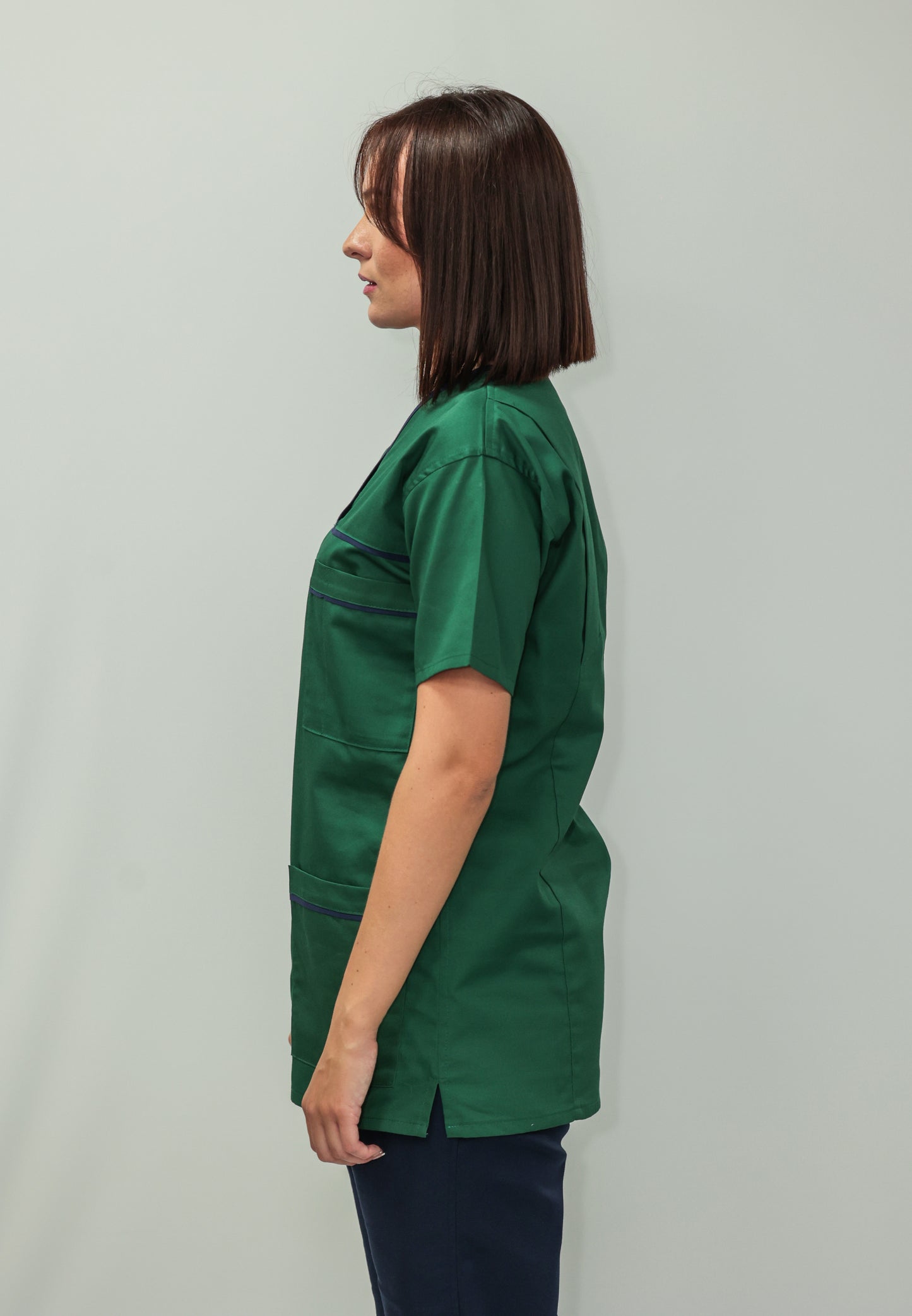 Female Tunic Navy Piping No Zip