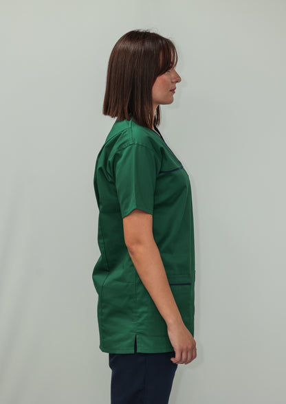 Female Tunic Navy Piping No Zip