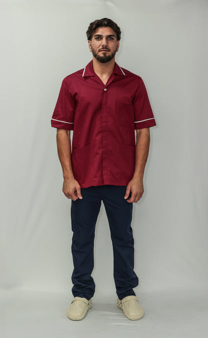 Male Tunic White Piping