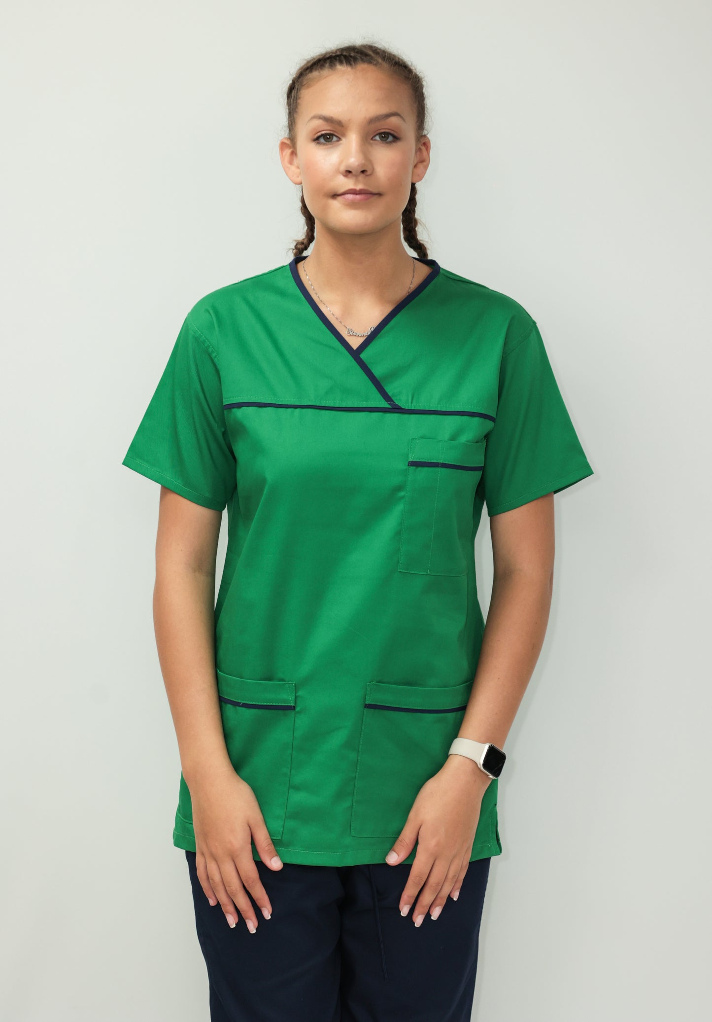 Female Tunic Navy Piping No Zip