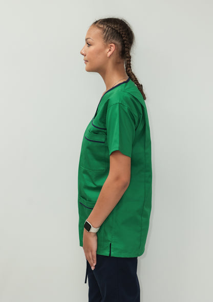 Female Tunic Navy Piping No Zip