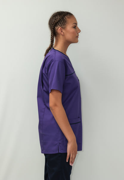 Female Tunic Navy Piping No Zip