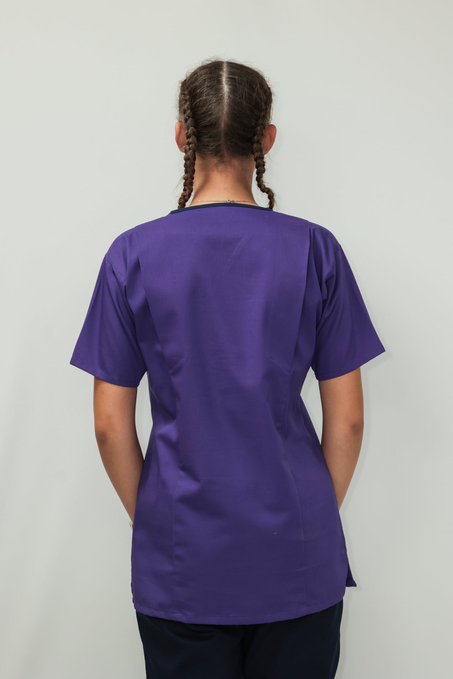 Female Tunic Navy Piping No Zip