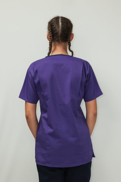 Female Tunic Navy Piping No Zip