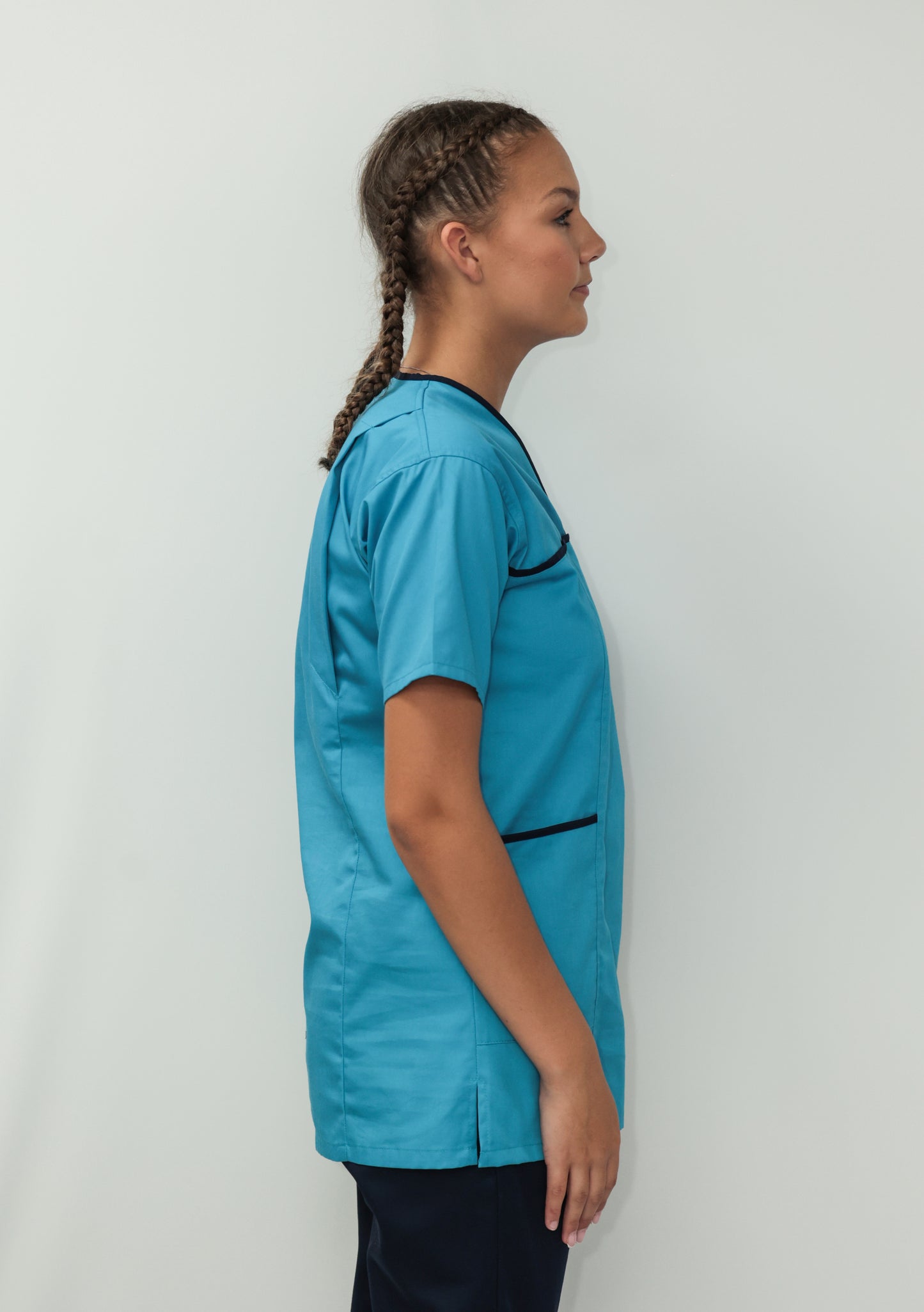 Female Tunic Navy Piping No Zip