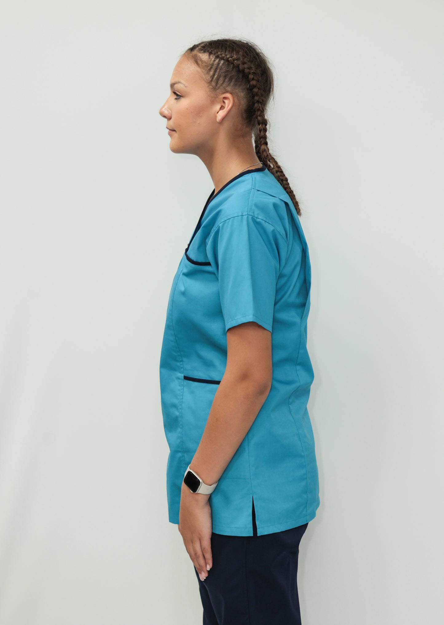 Female Tunic Navy Piping No Zip