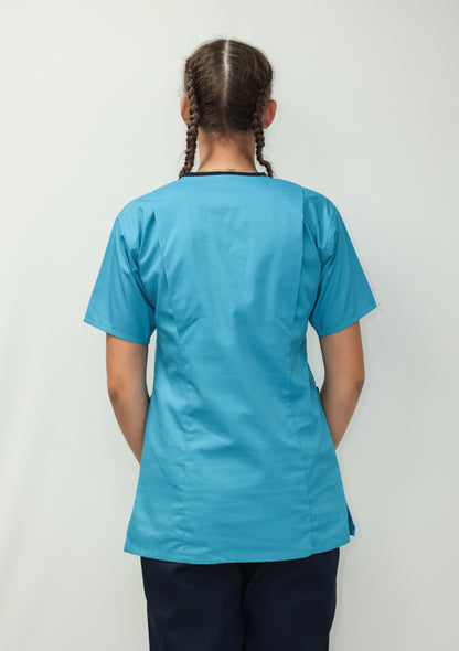 Female Tunic Navy Piping No Zip