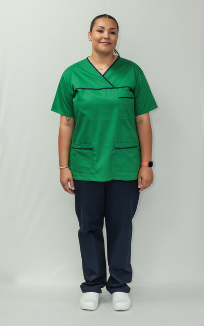 Female Tunic Navy Piping No Zip