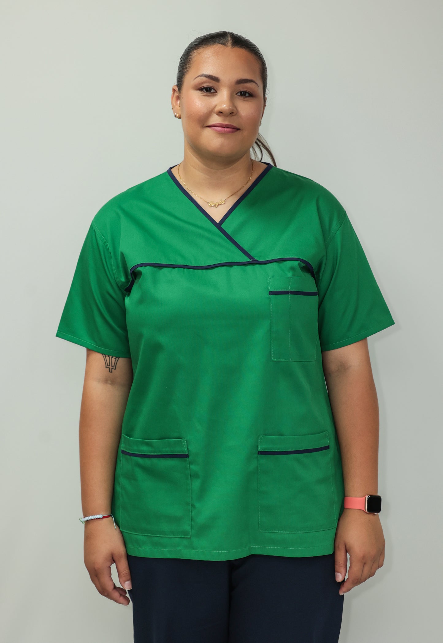 Female Tunic Navy Piping No Zip