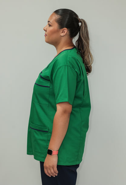 Female Tunic Navy Piping No Zip