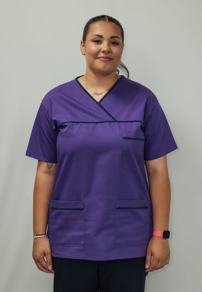 Female Tunic Navy Piping No Zip