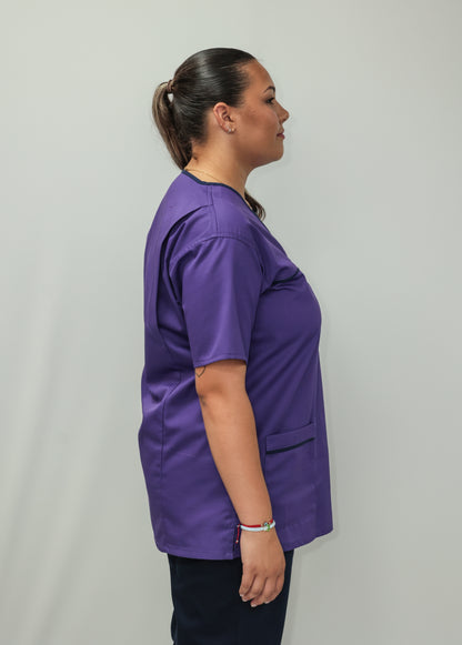 Female Tunic Navy Piping No Zip