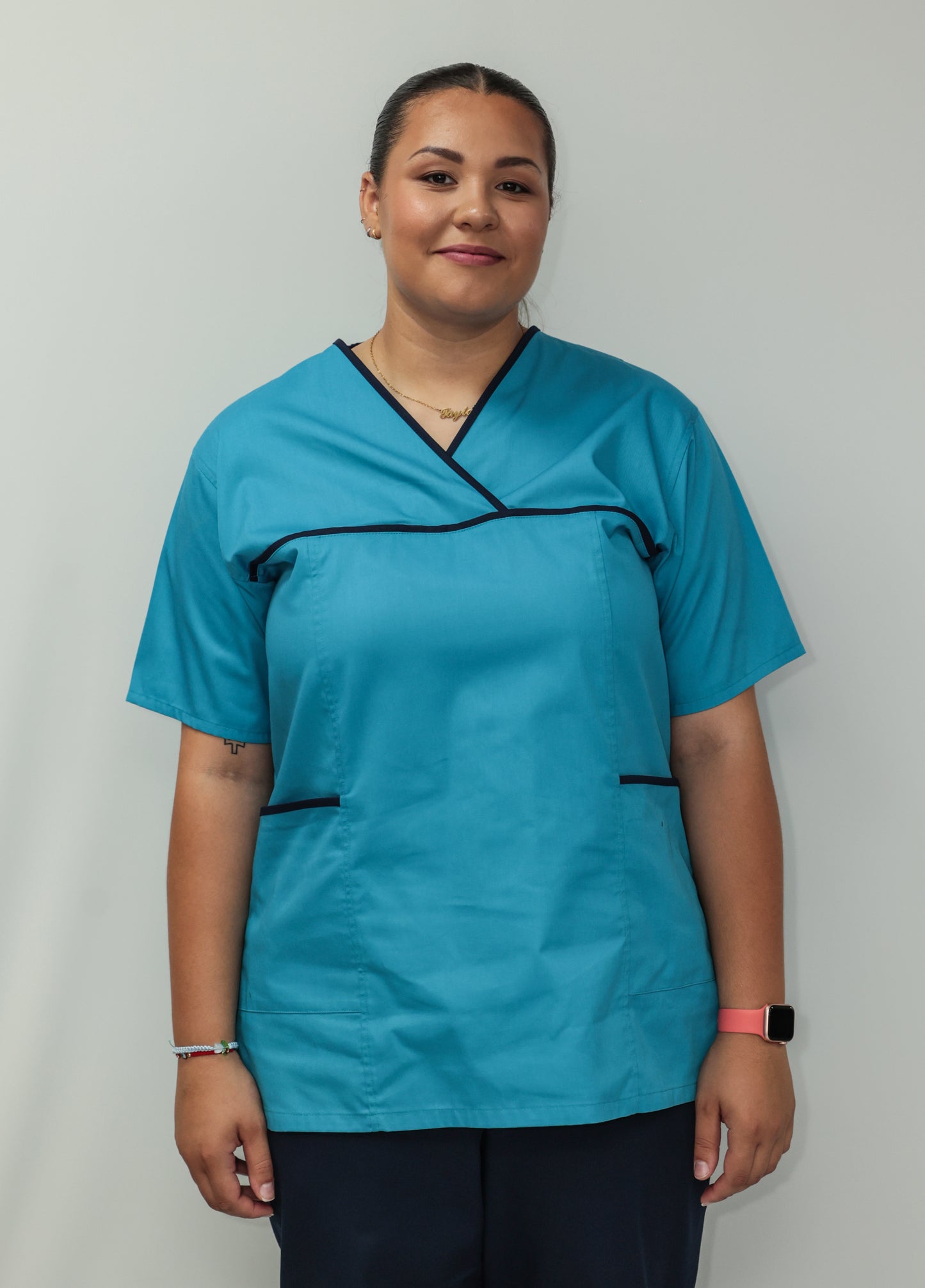 Female Tunic Navy Piping No Zip