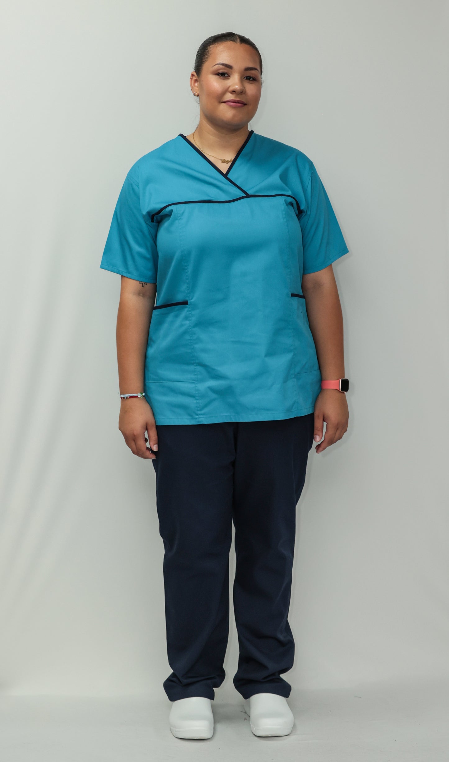 Female Tunic Navy Piping No Zip