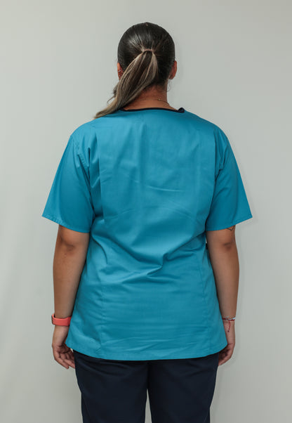 Female Tunic Navy Piping No Zip