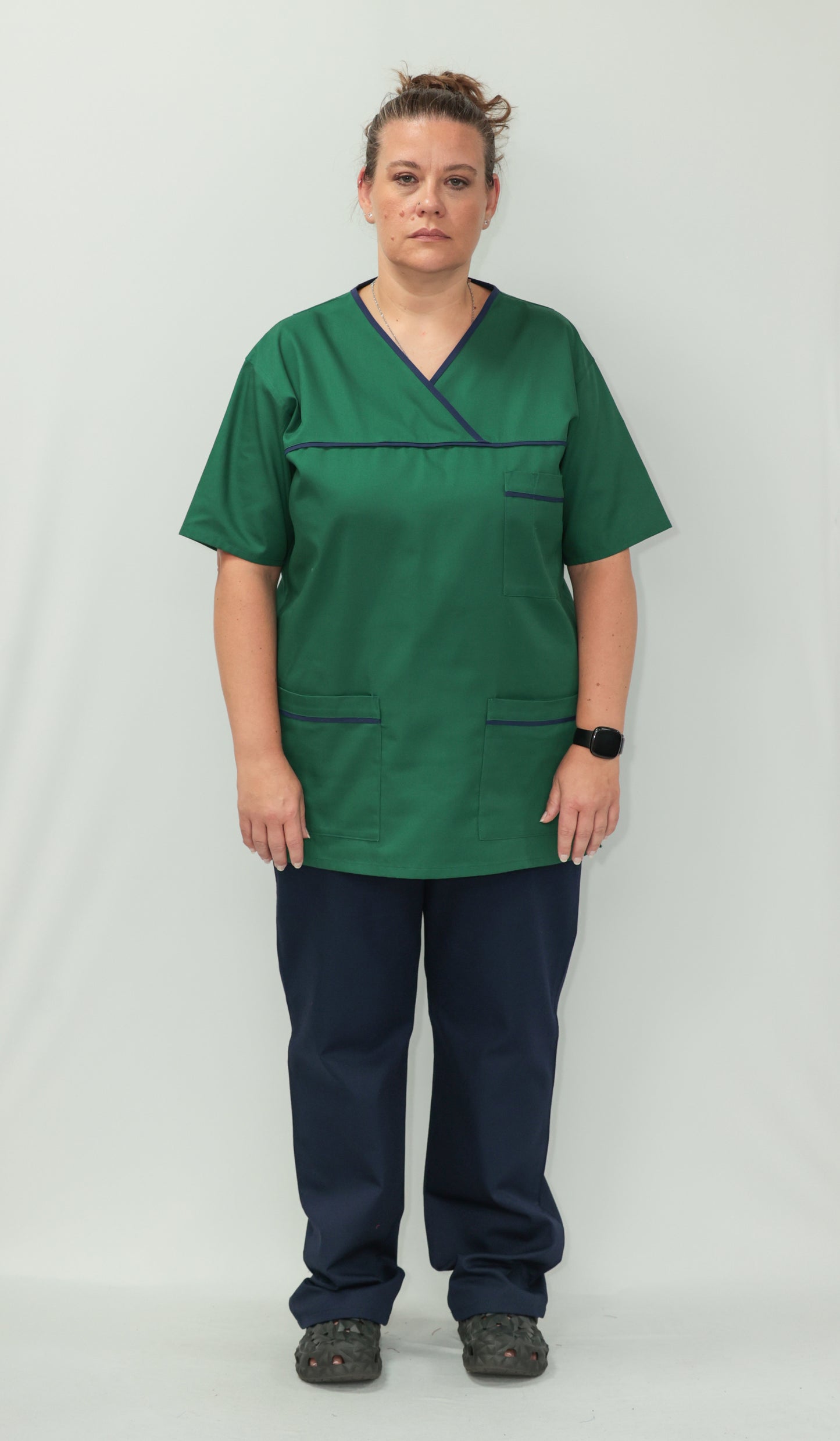 Female Tunic Navy Piping No Zip