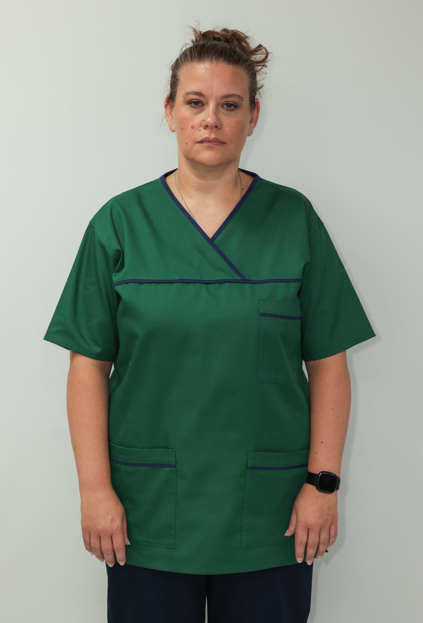 Female Tunic Navy Piping No Zip