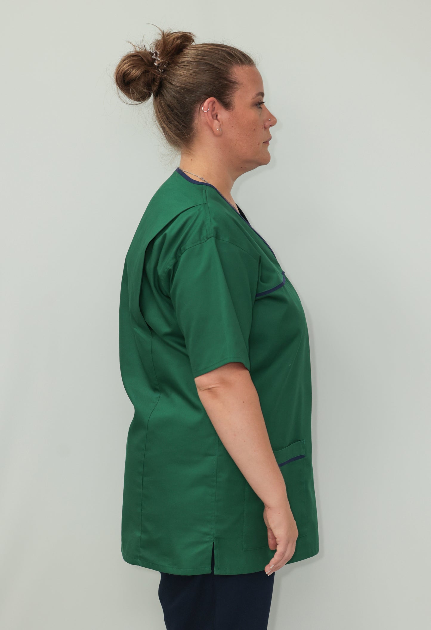 Female Tunic Navy Piping No Zip