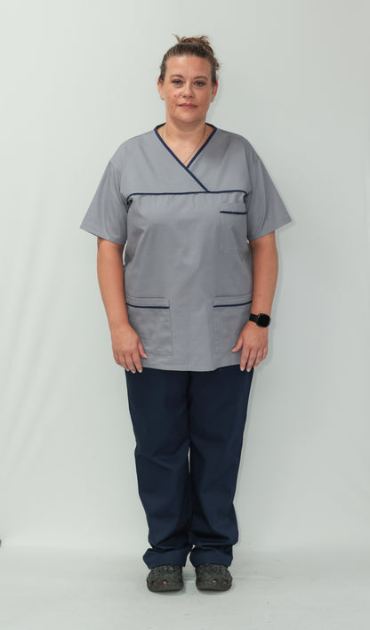 Female Tunic Navy Piping No Zip