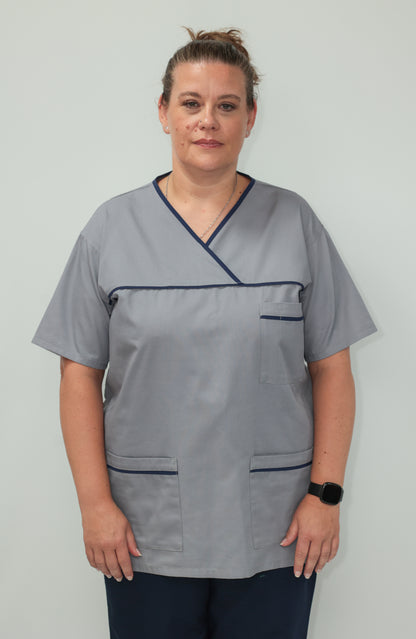 Female Tunic Navy Piping No Zip