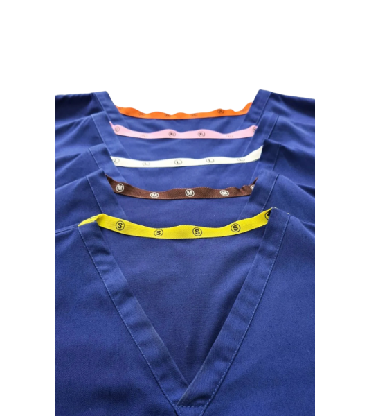 Men/Women Reversible Scrub Top/Uniform/Hospital/Doctor/Nurse/Medical/Royal Blue